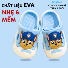 Dép Cross cho bé TINYFEET CR01 chất Liệu EVA nhẹ, mềm, chống nước