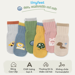 Tất Vớ chống trượt TINYFEET KS02 mềm mại cho bé từ 1-3 tuổi