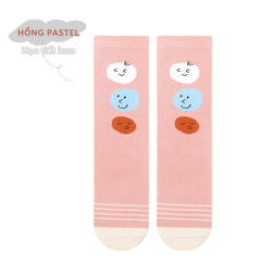 Tất Vớ cao cổ TINYFEET KS05 họa tiết Retro Hàn Quốc xinh xắn