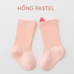 Tất Vớ cho bé 1-3 tuổi TINYFEET KS08 cotton dày dặn, không xù lông