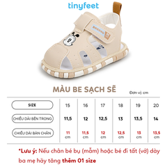 Sandal tập đi cho bé TINYFEET SD06 có tiếng kêu bíp bíp