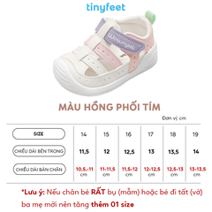 Giày tập đi cho bé TINYFEET WJ09 thiết kế thể thao, năng động