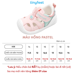 Giày tập đi cho bé TINYFEET WJ13 dáng thể thao, chống bẹt chân