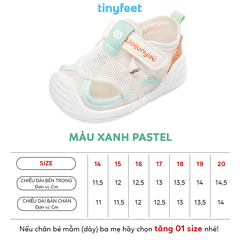 Giày tập đi cho bé TINYFEET WJ05 thiết kế thể thao, thoáng khí