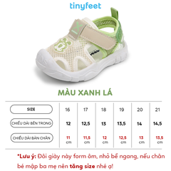 Sandal tập đi cho bé TINYFEET SD04 siêu nhẹ, vải lưới thoáng khí