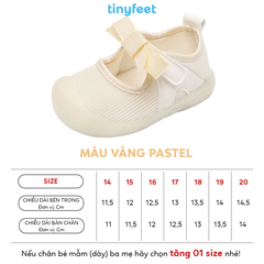 Giày tập đi cho bé TINYFEET WJ08 cho bé gái nhẹ nhàng, dễ thương