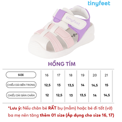 Sandal tập đi cho bé TINYFEET TN04 thoáng khí, chống trơn trượt
