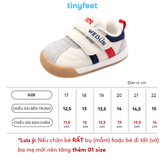 Giày tập đi cho bé TINYFEET WJ21 mùa đông ấm áp, chống bẹt chân