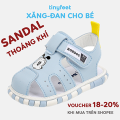 Sandal tập đi cho bé TINYFEET SD06 có tiếng kêu bíp bíp