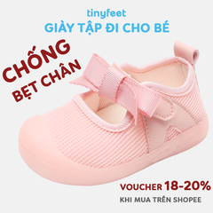 Giày tập đi cho bé TINYFEET WJ08 cho bé gái nhẹ nhàng, dễ thương