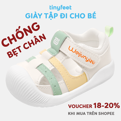 Giày tập đi cho bé TINYFEET WJ17 thể thao, thoáng khí, chống bẹt chân