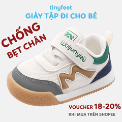 Giày tập đi cho bé TINYFEET WJ23 mùa đông, dáng thể thao