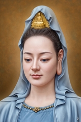 Tranh Bồ Tát Quan Âm (chân dung)