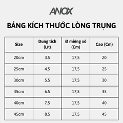 Lòng Trụng Inox 430 Cho Nồi Hủ Tiếu | 35 40 45 cm | Trụng Phở, Bún Chống Rỉ |Hàng Việt Nam - Thương hiệu ANOX