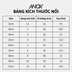 Nồi Inox ANOX 430 Không gỉ Đáy Từ | Hàng Việt Nam