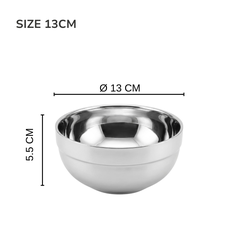 Tô chén bát Inox 304 Thiết kế Hàn Quốc | Hai lớp cách nhiệt | Hàng Việt Nam - Thương hiệu ANOX
