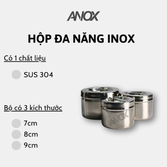 Hộp đa năng Inox ANOX có nắp đậy | Hàng Việt Nam