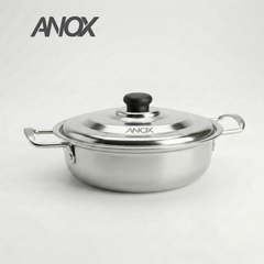 Nồi lẩu Inox ANOX 430 Không gỉ Đáy Từ  | Hàng Việt Nam
