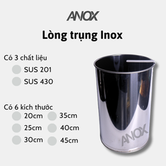 Lòng Trụng Inox 201 Cho Nồi Hủ Tiếu | Trụng Phở, Bún Chống Rỉ | Hàng Việt Nam - Thương hiệu ANOX
