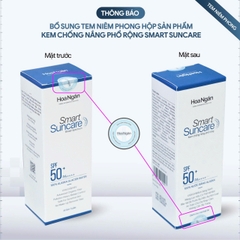 Kem chống nắng Smart Suncare | Mỹ phẩm vi sinh Hoa Ngân