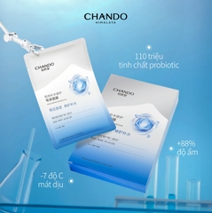 Mặt nạ hỗ trợ phục hồi chứa Probiotic Chando Himalaya (hộp 5 miếng)