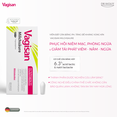 Viên đặt cân bằng pH, tăng đề kháng chuyên sâu vùng kín Vagisan Milchsäure
