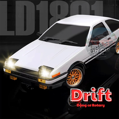 [NEW 2025] Bản cao cấp R002 - Xe RC điều khiển, xe Drift AE86 Trắng 1/18
