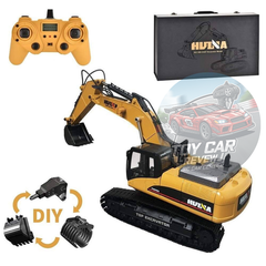 HUINA 1580&nbsp;1/14 máy xúc điều khiển từ xa toàn thân kim loại chính hãng