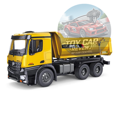 Xe tải ben công trình điều khiển từ xa Huina 1582 bản nâng cấp vỏ kim loại đồ chơi mô hình xe tải