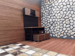 Kệ Kho Phụ Tùng Garage (Storage Rack) – Tỉ lệ 1/24