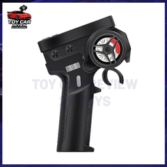 Tay điều khiển HotRC Huahang CT10B, vô-lăng kim loại, 4 kênh, kèm receiver mini 2.4G – Dùng cho xe RC RWD