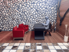 Ghế Sofa Đơn Cao Cấp – Phụ Kiện Trang Trí Văn Phòng & Gara Mô Hình