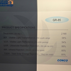 Phim cách nhiệt cửa kính Conco GR-85