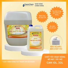 Hóa Chất Khử Dầu Mỡ, Tạo Nhũ, Cho Môi Trường Giặt CleanChem