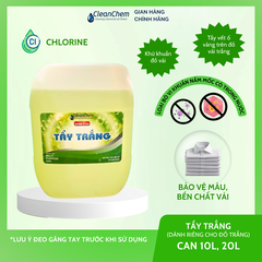 Tẩy Trắng Đồ Trắng Gốc Chlorine CleanChem