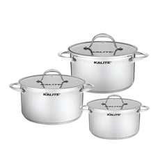 Bộ 3 Nồi Kalite KL352 Inox Đáy Từ 5 Lớp