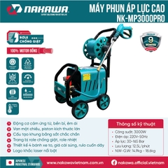 Máy Rửa Xe 3000W Nakawa NK-MP3000PRO