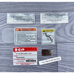 BỘ TEM THÔNG SỐ SATRIA 6 miếng (SPORT-XIPO-RGV-RGX-SATRIA)