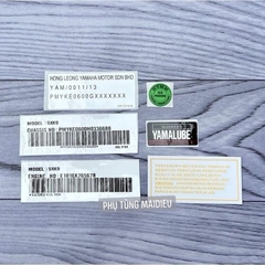 BỘ TEM THÔNG SỐ YAZ/YAZ125 (BỘ 6 TEM)