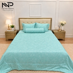 Bộ 5 Món Ga Giường Tencel Dệt Kim Cao Cấp, Sang Trọng