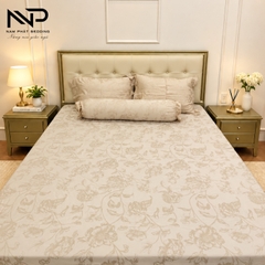 Bộ 4 Món Ga Giường Tencel Dệt Kim 80s Cao Cấp, Sang Trọng