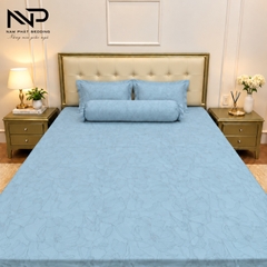 Bộ 4 Món Ga Giường Tencel Dệt Kim 80s Cao Cấp, Sang Trọng