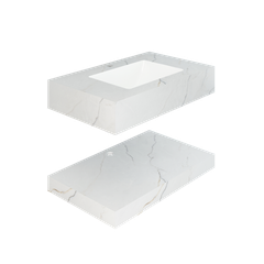 Chậu bàn đá 2 tầng AZ51-9GP01