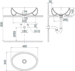 Chậu dương bàn CD30