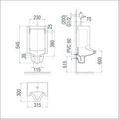 Tiểu nam treo tường TT5