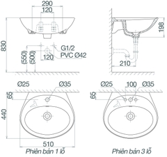 Chậu treo tường VTL2