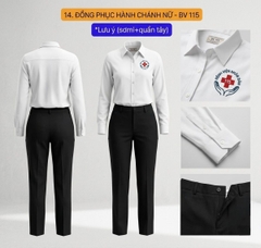 Đồng Phục Hành Chánh Sơ Mi & Quần Tây Nữ - Bệnh Viện Nhân Dân 115