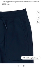 Q122 Quần jogger bé trai Wonder nation