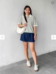 QE24 Quần đùi jeans mềm