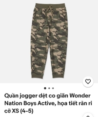 Q122 Quần jogger bé trai Wonder nation